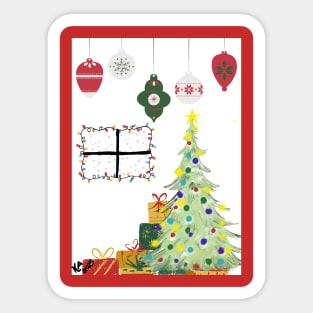 Holiday Tree Gifts Sticker